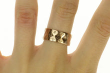Load image into Gallery viewer, 10K Victorian Ornate Patterned Statement Band Ring Size 7.75 Yellow Gold