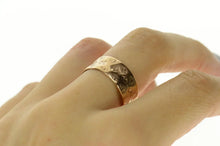 Load image into Gallery viewer, 10K Victorian Ornate Patterned Statement Band Ring Size 7.75 Yellow Gold