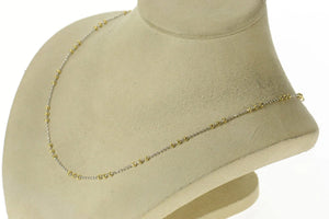 14K 5mm Thick Graduated Wheat Link Chain Necklace 16.75" Yellow Gold