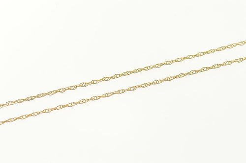 10K 0.8mm Cable Chain Classic Simple Twist Necklace 18
