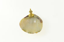 Load image into Gallery viewer, Gold Plated Ornate Natural Cockle Sea Shell Ocean Motif Charm/Pendant