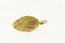 Load image into Gallery viewer, Gold Plated Ornate Natural Cockle Sea Shell Ocean Motif Charm/Pendant