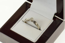 Load image into Gallery viewer, 10K Classic Diamond Solitaire Simple Promise Ring Size 6.75 White Gold
