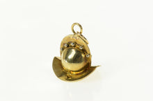 Load image into Gallery viewer, 14K 3D 16th Century Morion Helmet Military Charm/Pendant Yellow Gold