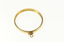 Load image into Gallery viewer, 14K 50.5mm Grooved Trim Coin Bezel Holder Pendant Yellow Gold