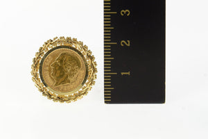 14K 1945 2.50 Pesos Dos Y Medio Mexican Coin Ring Size 5 Yellow Gold