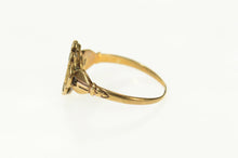 Load image into Gallery viewer, 14K Victorian Three Stone Oval Engagement Setting Ring Size 8.25 Yellow Gold