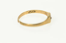 Load image into Gallery viewer, 10K Victorian Sim. Ruby Child&#39;s Ornate Baby Ring Size 1 Yellow Gold