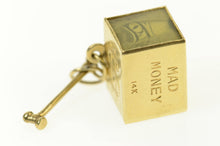 Load image into Gallery viewer, 14K Mad Money Cash In Case of Emergency Box Charm/Pendant Yellow Gold