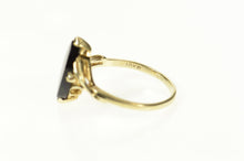 Load image into Gallery viewer, 10K Black Onyx Diamond Accent Statement Ring Size 10.5 Yellow Gold