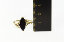 Load image into Gallery viewer, 10K Black Onyx Diamond Accent Statement Ring Size 10.5 Yellow Gold