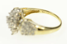 Load image into Gallery viewer, 10K 0.66 Ctw Diamond Marquise Cluster Statement Ring Size 9.5 Yellow Gold