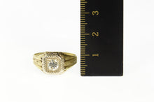 Load image into Gallery viewer, 14K 0.53 Ct Art Deco Etched Diamond Men&#39;s Ring Size 10 Yellow Gold
