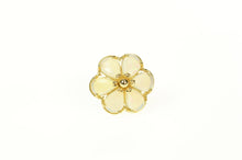 Load image into Gallery viewer, 14K Pear Natural Opal Flower Single Stud Earring Yellow Gold