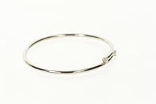 Load image into Gallery viewer, 18K 0.20 Ctw Diamond Wrap Bypass Bangle Bracelet 6.75&quot; White Gold