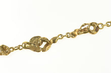 Load image into Gallery viewer, 14K Textured Abstract Nugget Cluster Chain Bracelet 8.25&quot; Yellow Gold