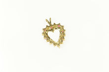 Load image into Gallery viewer, 10K Natural Ruby Diamond Accent Heart Love Pendant Yellow Gold