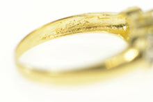 Load image into Gallery viewer, 14K Oval Jade Diamond Cluster Statement Ring Size 6 Yellow Gold