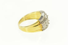 Load image into Gallery viewer, 14K 1.00 Ctw Princess Baguette Diamond Statement Ring Size 6.5 Yellow Gold