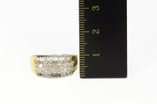 Load image into Gallery viewer, 14K 1.00 Ctw Princess Baguette Diamond Statement Ring Size 6.5 Yellow Gold