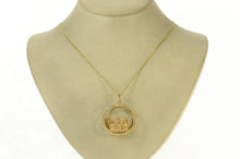 Load image into Gallery viewer, 14K See Speak Hear No Evil Monkey Medallion Charm/Pendant Yellow Gold