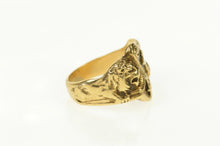 Load image into Gallery viewer, 14K Art Deco Diamond AY Chinese Dragon Monogram Ring Size 9.25 Yellow Gold