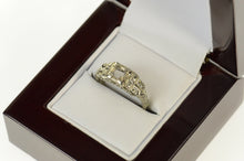 Load image into Gallery viewer, 18K Art Deco 3.75mm Ornate Engagement Setting Ring Size 5.5 White Gold