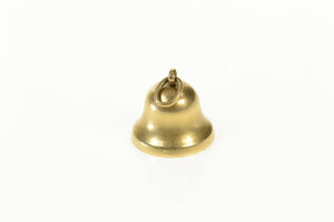 14K 3D Wedding School Bell Articulated Charm/Pendant Yellow Gold