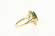 Load image into Gallery viewer, 14K Chinese Happiness Character Dendritic Agate Ring Size 6.25 Yellow Gold