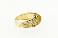 Load image into Gallery viewer, 10K Retro Tiger&#39;s Eye Woven Design Men&#39;s Ring Size 10 Yellow Gold