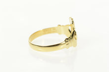 Load image into Gallery viewer, 14K Claddagh Traditional Claddagh Loyalty Symbol Ring Size 12 Yellow Gold