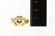 Load image into Gallery viewer, 14K Claddagh Traditional Claddagh Loyalty Symbol Ring Size 12 Yellow Gold