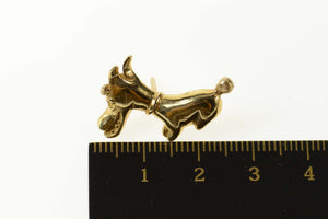 14K Stylized Dog Puppy Animal Lapel Pin/Brooch Yellow Gold