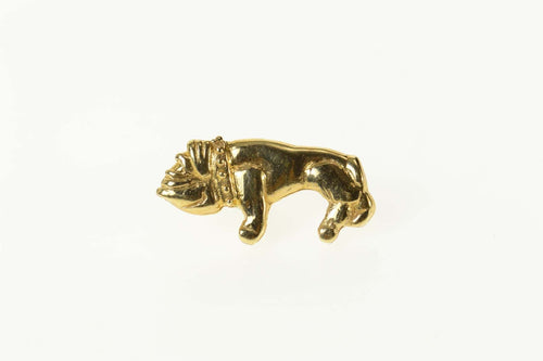 14K French Bulldog Dog Breed Puppy Lapel Pin/Brooch Yellow Gold