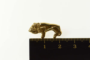 14K French Bulldog Dog Breed Puppy Lapel Pin/Brooch Yellow Gold