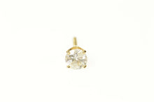 Load image into Gallery viewer, 14K 0.49 Ct Diamond Solitaire Classic Stud Single Earring Yellow Gold