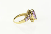 Load image into Gallery viewer, 10K Marquise Princess Accent Bypass Statement Ring Size 5.25 Yellow Gold