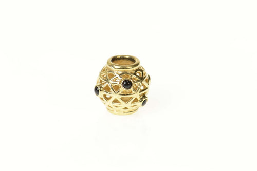 14K Pandora Black Onyx Constellation Designer Charm/Pendant Yellow Gold