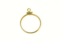 Load image into Gallery viewer, 14K ¼ Oz Maple Leaf Gold Coin Holder Bezel Pendant Yellow Gold