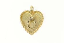 Load image into Gallery viewer, 14K 1960&#39;s Engagement Ring Heart Love Symbol Pendant Yellow Gold