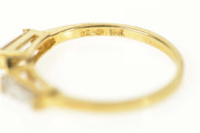 Load image into Gallery viewer, 10K Baguette Cubic Zirconia Wedding Band Ring Size 6 Yellow Gold