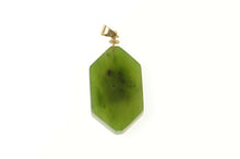 Load image into Gallery viewer, 14K Nephrite Chinese Love Character Symbol Pendant Yellow Gold