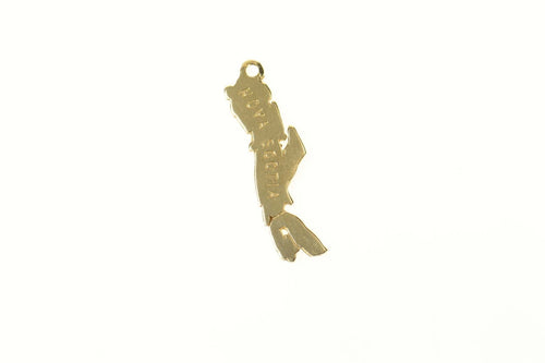10K Nova Scotia Country Souvenir Travel Charm/Pendant Yellow Gold