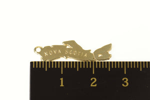 10K Nova Scotia Country Souvenir Travel Charm/Pendant Yellow Gold
