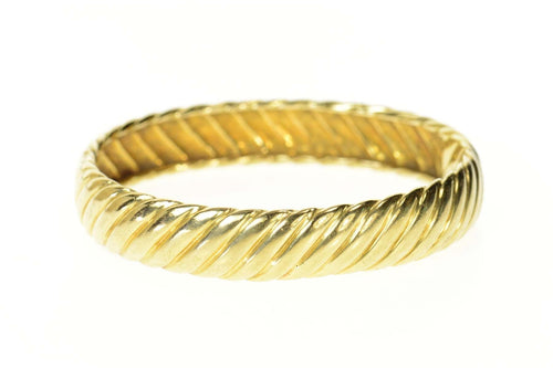18K David Yurman Ornate Cable Band Bangle Bracelet 6.75