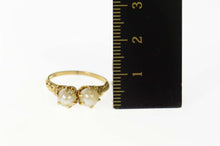 Load image into Gallery viewer, 14K Victorian Ornate Pearl Filigree Statement Ring Size 6.75 Yellow Gold