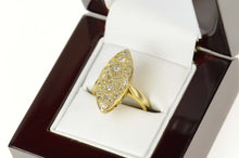 Load image into Gallery viewer, 18K Marquise Diamond Navette Cluster Statement Ring Size 5.5 Yellow Gold