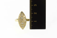 Load image into Gallery viewer, 18K Marquise Diamond Navette Cluster Statement Ring Size 5.5 Yellow Gold