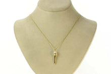 Load image into Gallery viewer, 14K Pearl Accented Golf Tee Golfer 3D Charm/Pendant Yellow Gold