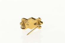 Load image into Gallery viewer, 10K Phi Kappa Alpha Art Deco Enamel Lapel Pin/Brooch Yellow Gold